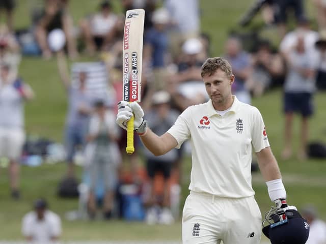 LEADING MAN: England's Joe Root led from the front as he scored an unbeaten 168 in Galle. Picture: AP/Mark Baker.