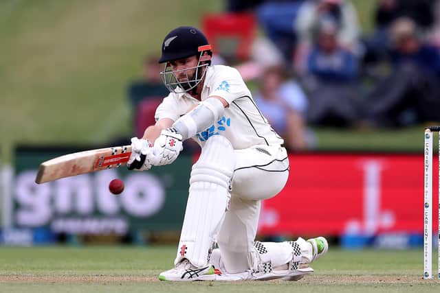 New Zealand's captain Kane Williamson, a former Yorkshire team-mate of Joe Root's, is among the best convertors of big scores into hundreds in the world. Picture: Marty MELVILLE / AFP via Getty Images
