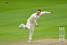 Good return: Yorkshire's England spinner Dom Bess claimed match figures of 8-130 as the tourists closed in on victory int he first Test against Sri Lanka. Picture: Dan Mullan/NMC Pool/PA Wire.