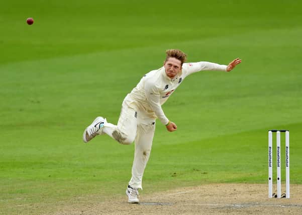 Good return: Yorkshire's England spinner Dom Bess claimed match figures of 8-130 as the tourists closed in on victory int he first Test against Sri Lanka. Picture: Dan Mullan/NMC Pool/PA Wire.