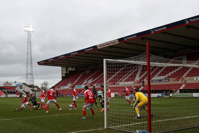 MATCH ACTION: Swindon Town 1-2 Doncaster Rovers. Picture: Bradley Collyer/PA Wire.
