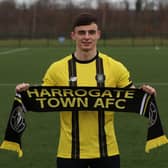 New Harrogate Town signing Simon Power. Picture courtesy of Harrogate Town AFC.