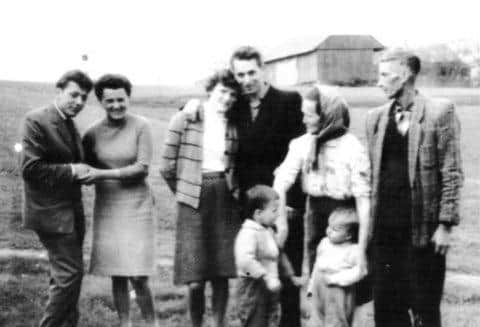 The Goral factory in Poland, with Franciszek Goral, far right, founder, and his wife Florentyna Goral, with, in the middle, Czeslaw Goral (brother of Dominik Goral's grandmother, and his wife Helena Goral, and on the left Maria Goral (Dominik's grandmother). Picture: Goral archive.