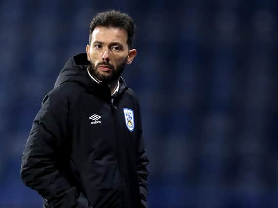 Huddersfield Town head coach Carlos Corberan. Picture: Getty Images.