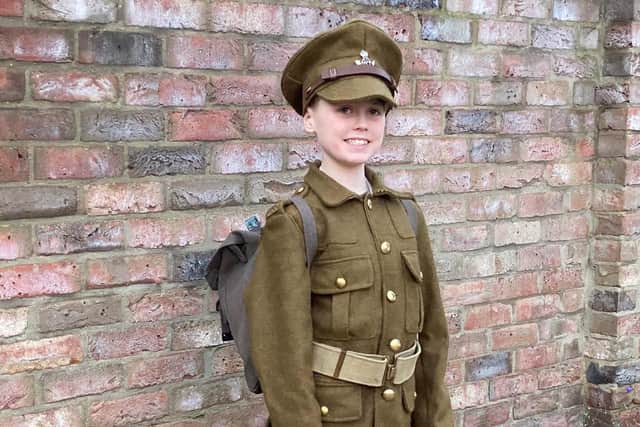 Pictured, Myles Fairhurst, a student from Richmond School and Sixth Form College, who has released a trailer for his upcoming World War One inspired film. Photo credit: Submitted picture