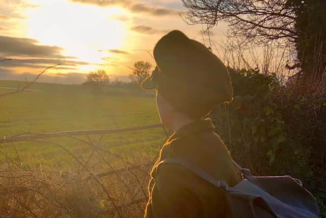 The opening of the trailer for 'The Lost Soldier,' immediately evokes tension and suspense, depicting a World War One soldier, played by the 11-year-old star,  who finds himself lost in the open countryside. Photo credit: Submitted picture