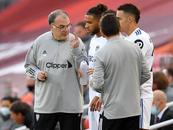 OPTIONS: Coach Marcelo Bielsa could be allowed extra changes if a Leeds United player - or an opponent - is suspected of having concussion