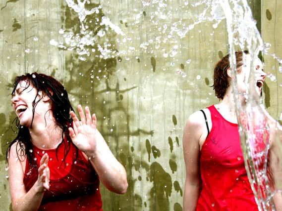 Kylie Perry and Jemma McDonnell in Paper Birds’ production Thirsty.  (Picture: Leonie Lumb).