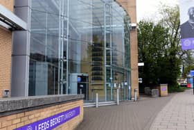Pictured Leeds Beckett University. An academic from the university has Professor  has called for the review for UK universities to take steps to address the inequality which exists within higher education by acting on  anti-racism strategies.It comes as only 155 out of more than 23,000 university professors in the UK are black, according to recent annual figures. Photo credit: JPIMedia