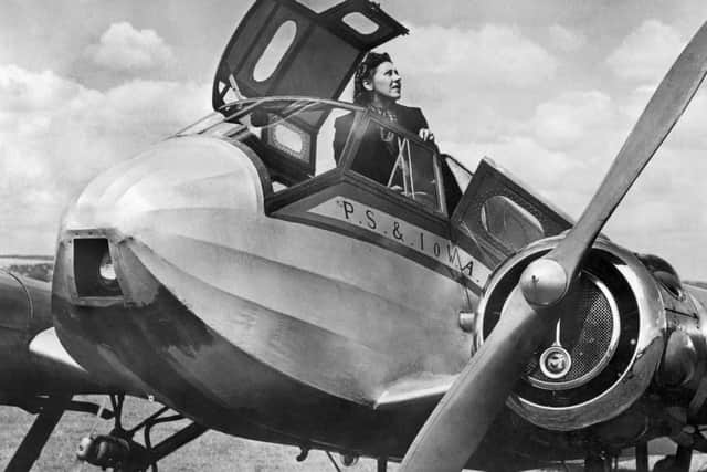 Pioneering aviator Amy Johnson seen here in 1939. (Credit: AFP via Getty Images).