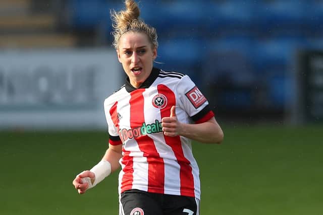 Nat Johnson of Sheffield Utd during the The FA Women’s Championship match against Crystal Palace (Picture: Simon Bellis/Sportimage)