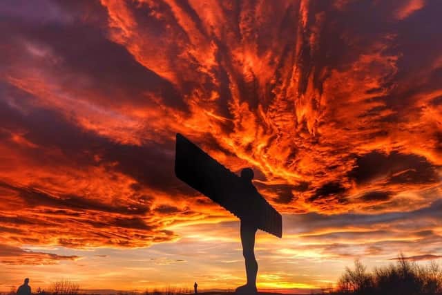 The Angel of the North became the symbol of The Yorkshire Post's Power Up The North campaign.