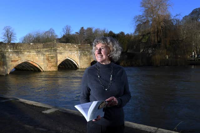 Judy Simons, who has written a book about uncovering her family's fascinating history of persecution and resilience, pictured near her home in Bakewell.
