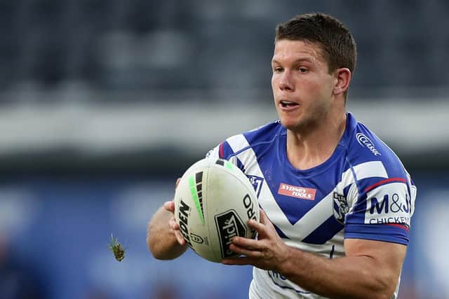 READY AND WAITING: Huddersfield Giants' Jack Cogger, seen in action for Canterbury Bulldogs, arrived in West Yorkshire last week. Picture: Mark Metcalfe/Getty Images