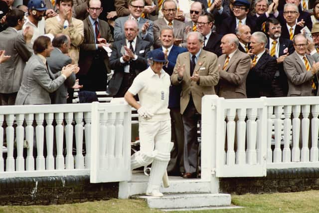 Joe Root passed fellow Yorkshireman Sir Geoffrey Boycott in the all-time England list for Test match runs when scoring his centuiry in Galle. Picture: Adrian Murrell/Allsport UK/Getty Images