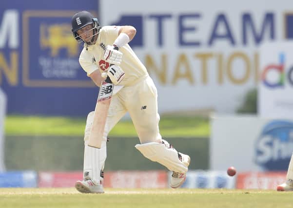 MASTERCLASS: England's Joe Root plays through the leg side on his way to a century against Sri Lanka in the second Test match in Galle on Snday. 

Picture courtesy of Sri Lankan Cricket (via ECB).