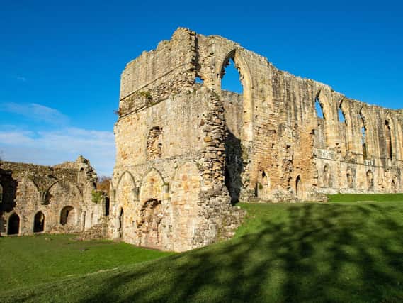 Easby Abbey is one of the best preserved monasteries of the 12th century Premonstratensian order. (Bruce Rollinson).