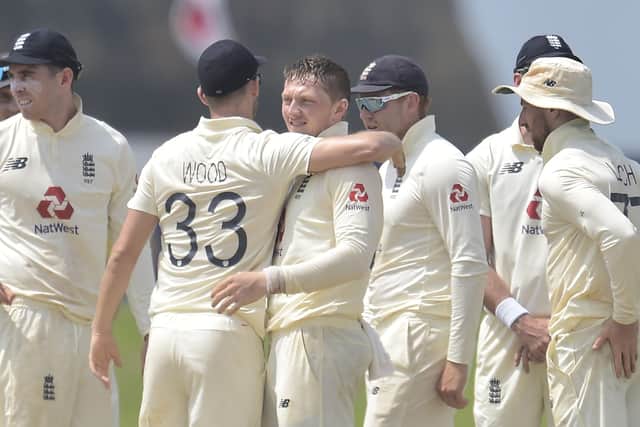 Yorkshire's Dom Bess, above, took four wickets in Sri Lanka's second innings in the second Test in Galle as England went on to seal a 2-0 series win. 

Picture courtesy of Sri Lanka Cicket (via ECB).