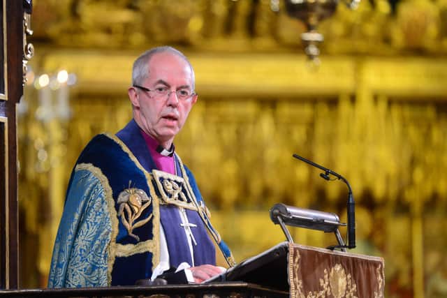 The Most Reverend Justin Welby is the Archbishop of Canterbury.