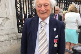 Rudi Leavor, aged 94, was awarded the British Empire Medal for his work with the local Jewish Community and in interfaith and community relations (photo: SWNS)