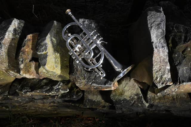 Skelmanthorpe Brass Band cornet. Picture by Simon Hulme