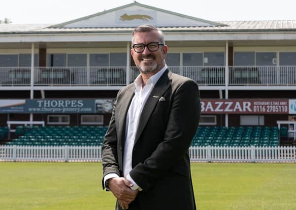 Grace and favour: Leicestershire CCC chief executive Sean Jarvis at the Fischer County Ground, Grace Road.