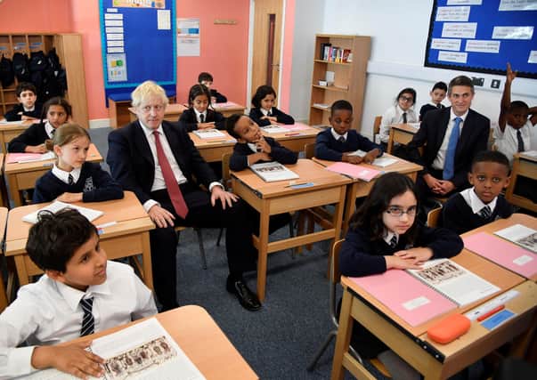 This was Boris Johnson and Gavin Williamson, the Education Secretary, undertaking a joint visit to a school before the Covid pandemic first struck.