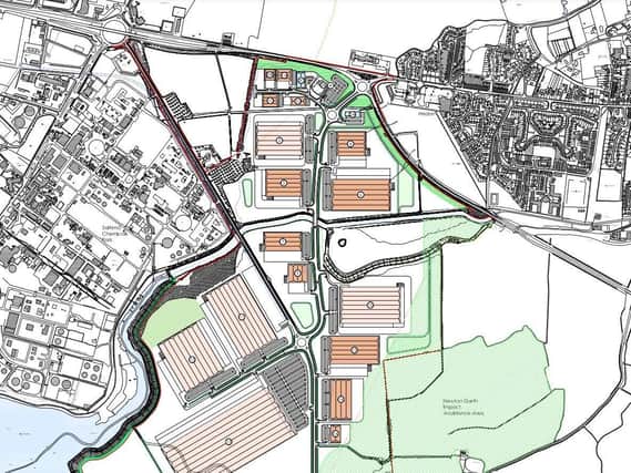 The plans include a spine road running from the Sainsburys roundabout at Hedon  to Paull Road