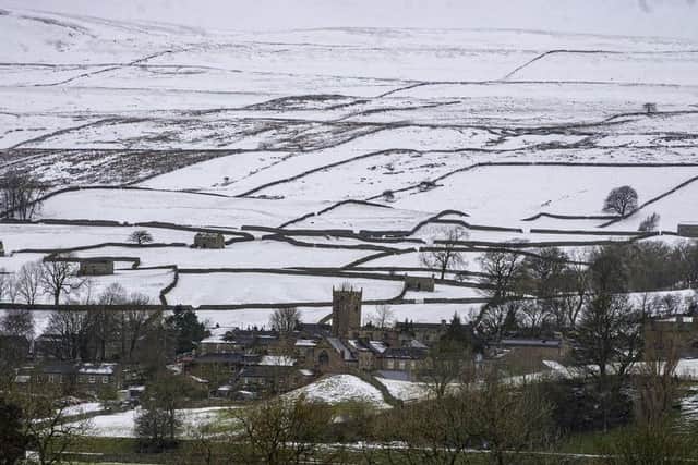 Askrigg in the snow.