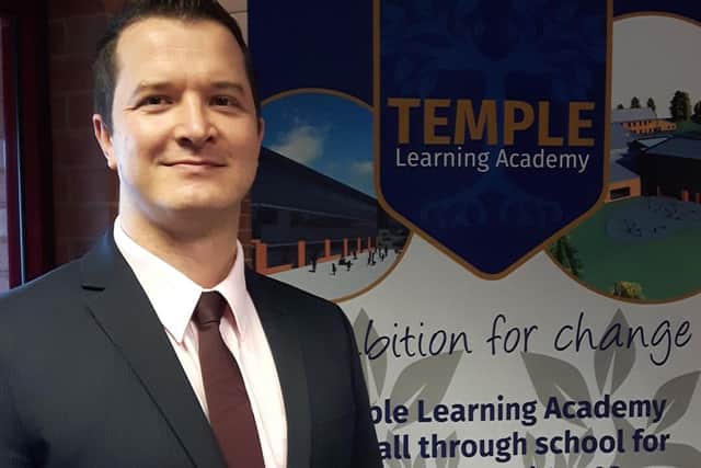 Pcitured, Richard Hadfield, the Principle, from Temple Learning Academy. Photo credit: Submitted picture.