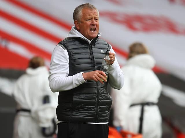 MORALE BOOST: Sheffield United manager Chris Wilder saw his side take a much-needed win at Manchester United