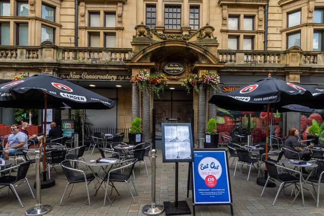 Pubs in Leeds taking part in the Eat Out to Help Out scheme last summer