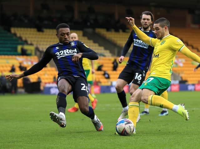 MATCH ACTION: Norwich City 0-0 Middlesbrough. Picture: Getty Images.
