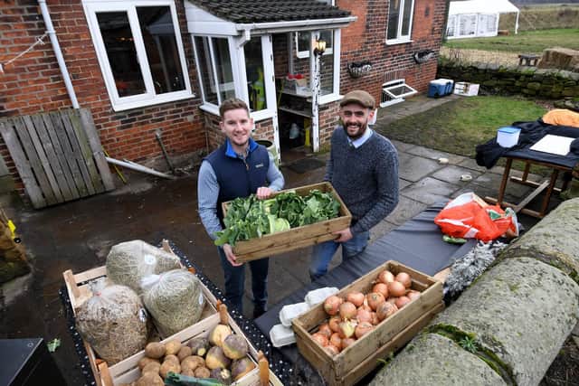 Josh and Luke have begun selling their own produce and hope to open a farm shop
