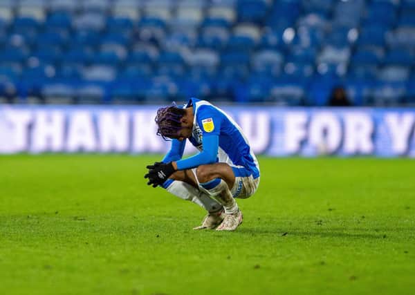 Juninho Bacuna at full-time. (Picture: Bruce Rollinson)