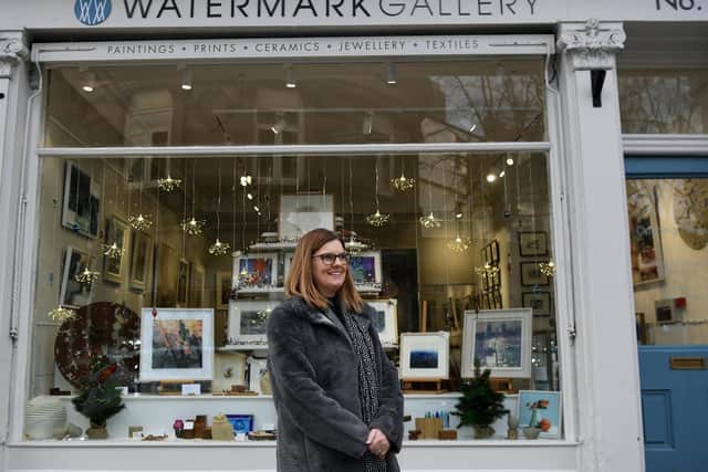 Liz Hawkes at Watermark Gallery on Royal Parade. (Jonathan Gawthorpe).