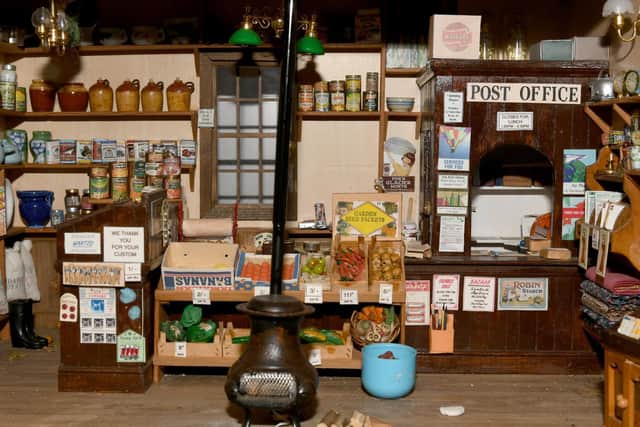 The interior of a General Store made by Pauline Millard at Weaverthorpe Dolls Houses and Miniatures. Image: Gary Longbottom