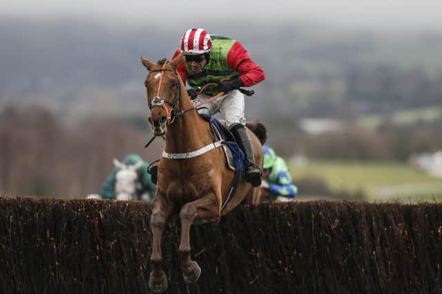 Definitly Red's four Grade Two wins include this Cotswolds Chase victry at Cheltenham under Danny Cook.