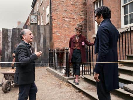 Dev Patel has been nominated for the Best Actor in a Motion Picture Musical/Comedy for his role in The Personal History of David Copperfield. He is picture above with director Armando Iannucci and co-star Peter Capaldi.