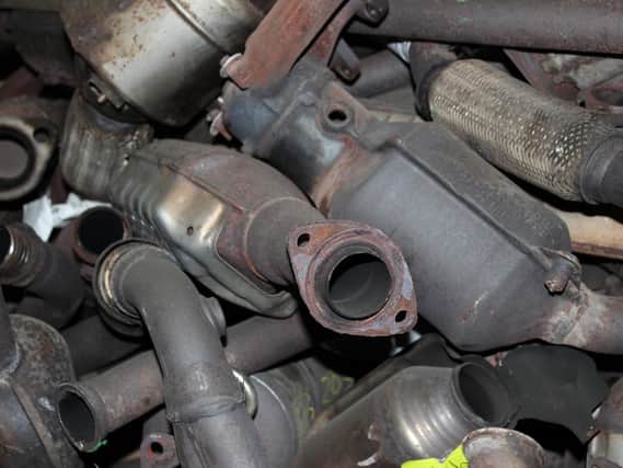 Three out of Yorkshire's four police forces have reported a rise in the number of catalytic converters