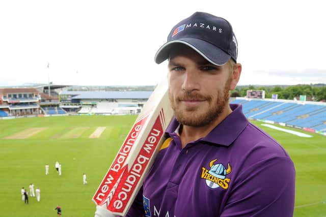 Aaron Finch at Headingley ahead of his debut for Yorkshire in 2015 (Picture: Steve Riding)