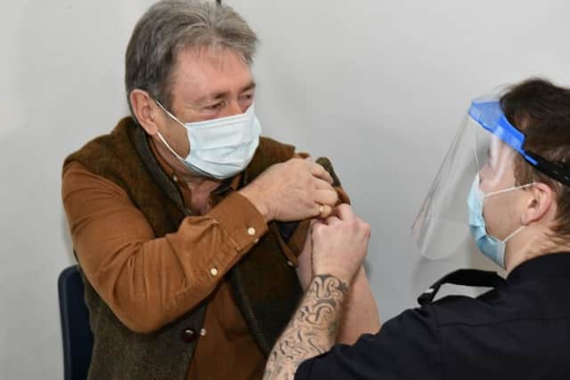 TV gardener Alan Titchmarsh was among those to receive their Covid vaccine this week.