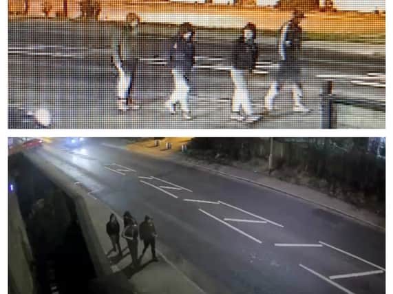 South Yorkshire Police have released CCTV footage of four men they believe might have information which is "vital" to the burglary, which happened on Saturday, January 23.