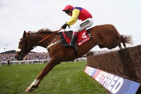 Richard Johnson's enduring partnership with Native River began when winning this novice chase at Aintree in April 2016.