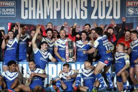 Worth investing? St Helens celebrate winning thye Grand Final in Hull in November, the showpiece of the season for a Super League that is attracting private equity investment (Picture: PA)