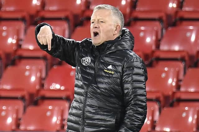 Actually, Sheffield United manager Chris Wilder and his team are heading up again, now sitting third in the YP Power Rankings table. Picture: Peter Powell/PA