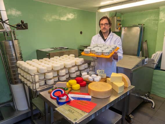 The cheeses produced with Pextenement Farm milk have won numerous awards