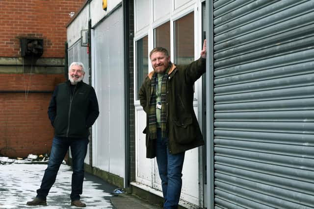 Both Andy Howarth, left, and Chris Sylvester, right, are originally from Armley in Leeds and hope to give back to the community with the shop opening.