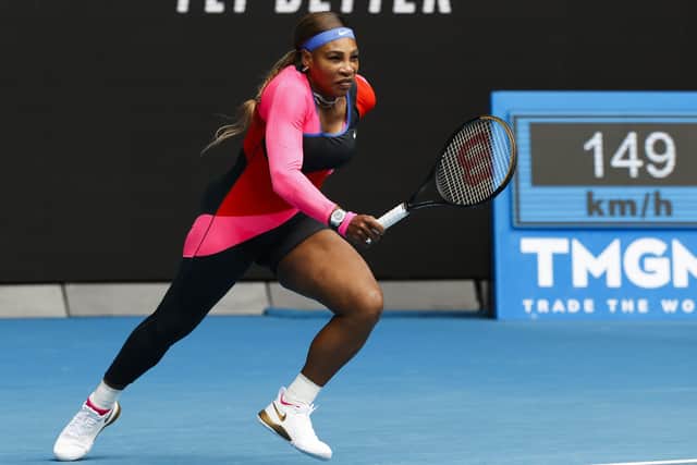 THROUGH: Serena Williams in action against Germany's Laura Siegemund in Melbourne. PIcture: AP/Rick Rycroft