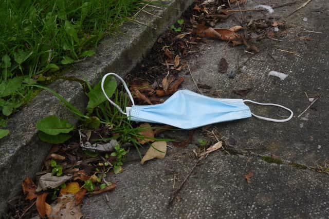 Litter levels have surged in the past year with the influx of PPE, with most disposable face masks taking 400 years to biodegrade